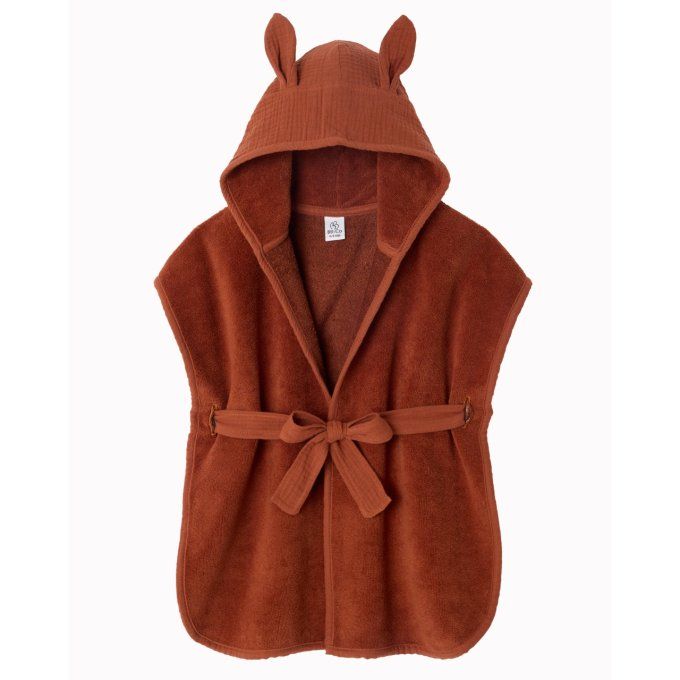 Peignoir de bain BB&CO soft bambou gaze coton toffee