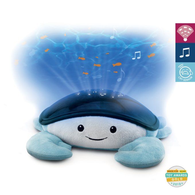 Peluche projecteur lumineux & sonore Zazu Cody le crabe