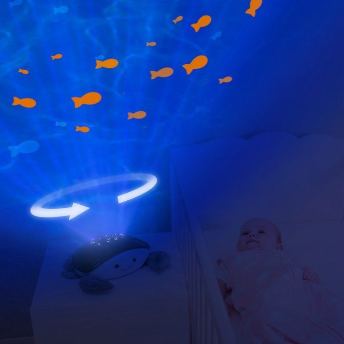 Peluche projecteur lumineux & sonore Zazu Cody le crabe