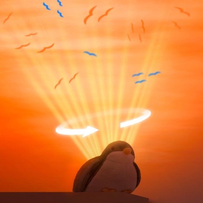 Peluche projecteur lumineux & sonore Zazu Shally oiseau