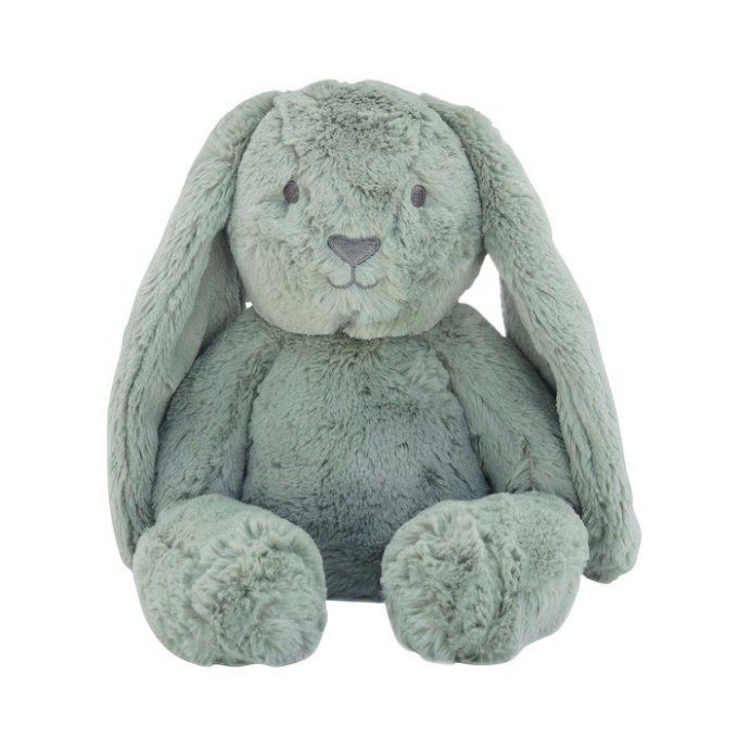 Grande peluche ultra douce lapin OB Designs vert sauge