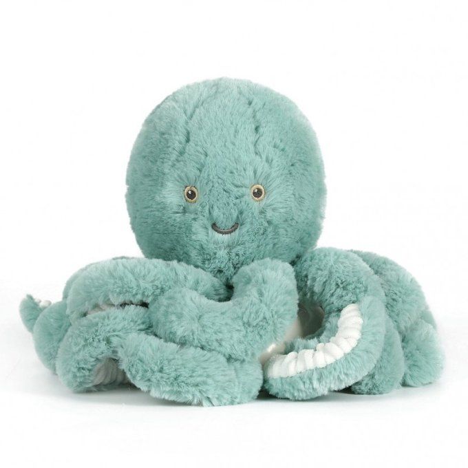 Peluche ultra douce poulpe OB Designs bleu céladon