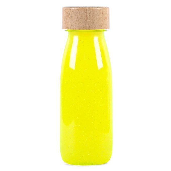 Bouteille sensorielle Petit Boum jaune fluo