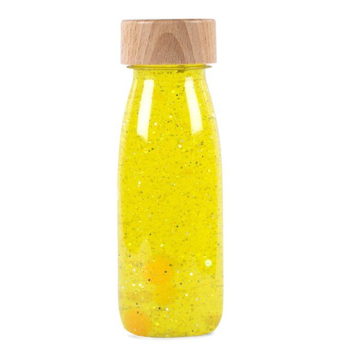 Bouteille sensorielle Petit Boum jaune