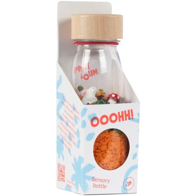 Petit Boum - Bouteilles sensorielle - Orange Poisson bulle