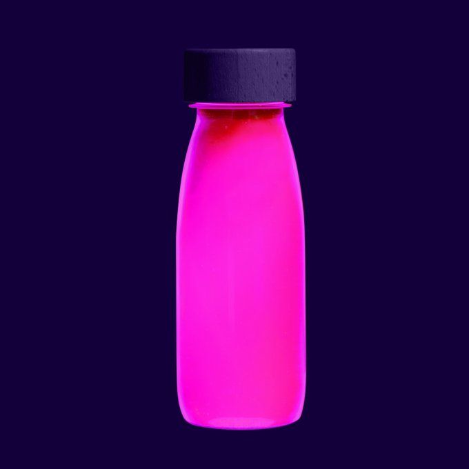 Bouteille sensorielle Petit Boum rose fluo