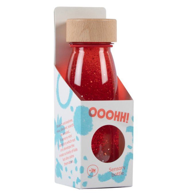 Bouteille sensorielle Petit Boum rouge