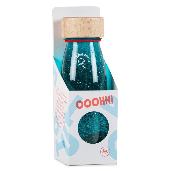 Bouteille sensorielle Petit Boum turquoise