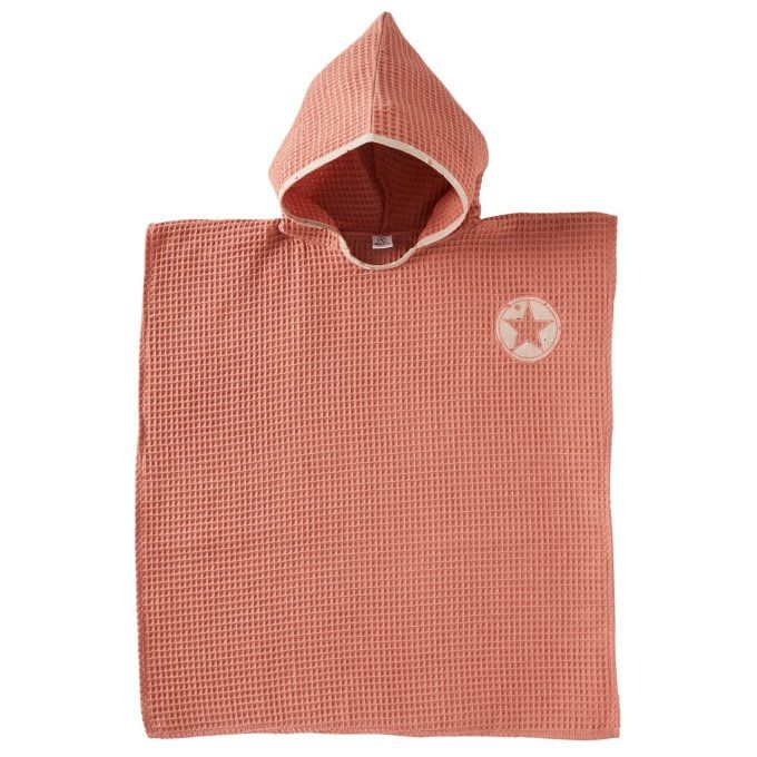 Poncho de bain nid d'abeille enfant 3-5 ans BB&CO marsala