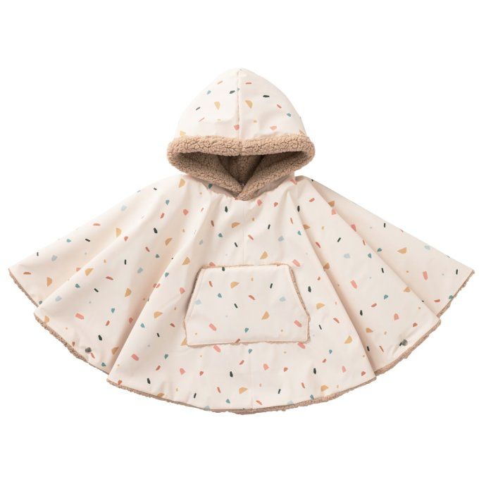 Poncho de pluie ciré bébé imperméable BB&CO terrazzo