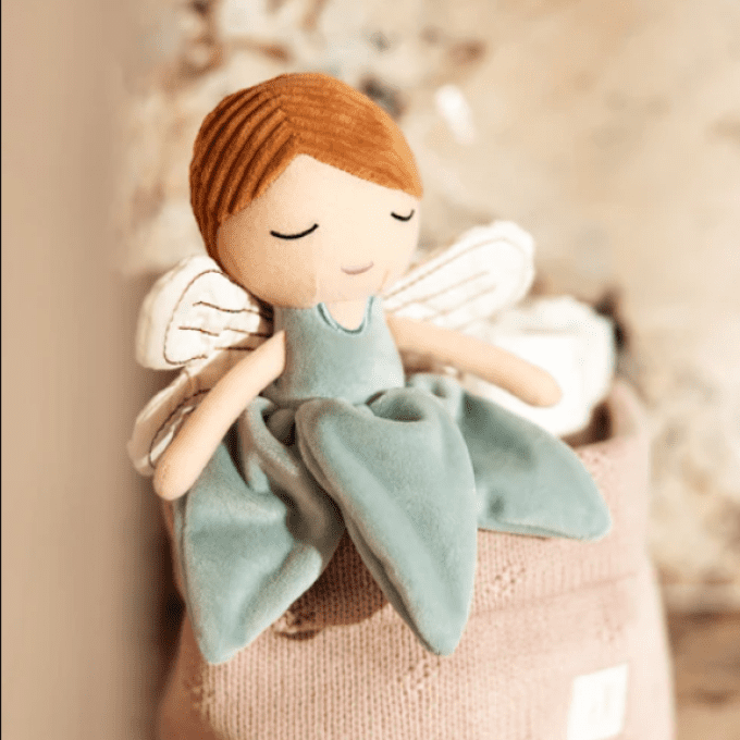 Poupée en peluche fée Jollein Fairy Amy blue