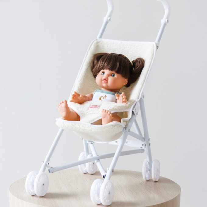 Poussette canne pliable pour poupée Tiny Harlow sherpa