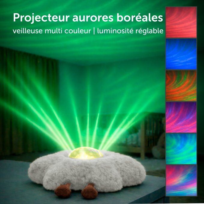 Projecteur Galaxy Zazu Veilleuse Étoiles Sons Apaisants