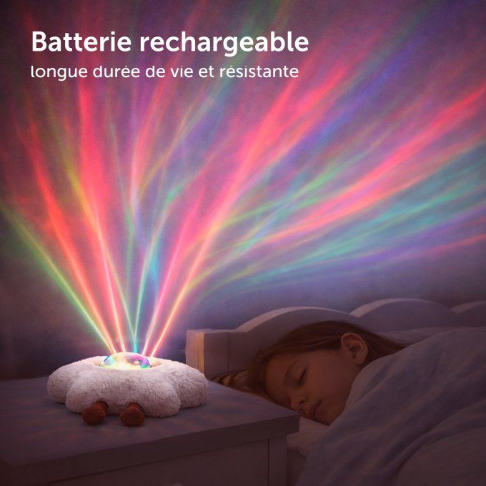 Projecteur Galaxy Zazu Veilleuse Étoiles Sons Apaisants