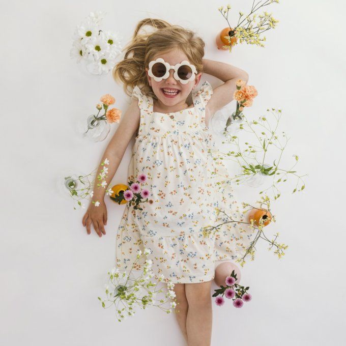 Robe été fille Leonie L.P.C. Jersey coton bio Capucine