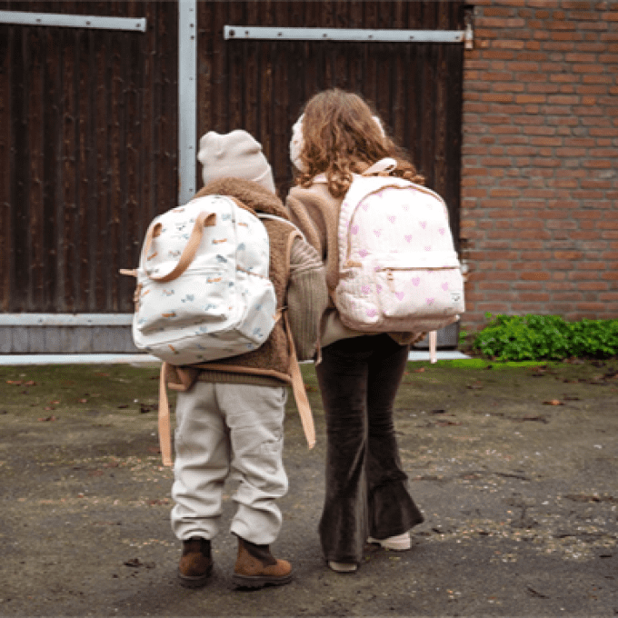 Sac à dos enfant à anses Kidzroom Avions beige écru