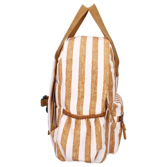 Sac à dos enfant à anses Kidzroom Rayures caramel
