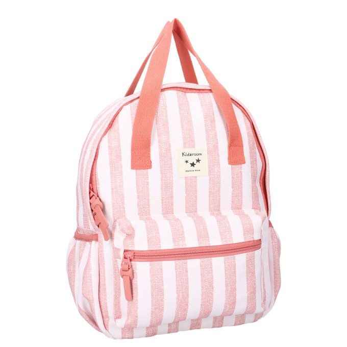 Sac à dos enfant à anses Kidzroom Rayures roses