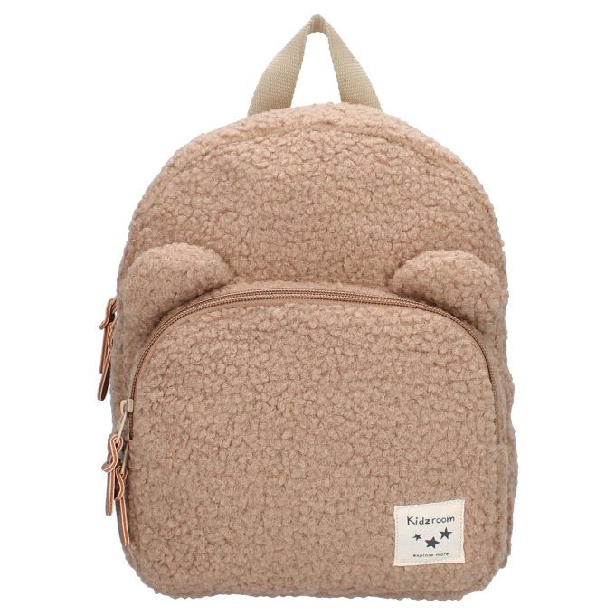 Sac à dos enfant Kidzroom ourson bouclette beige
