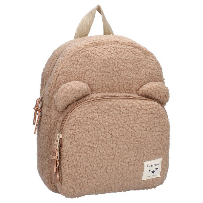 Sac à dos enfant Kidzroom ourson bouclette beige