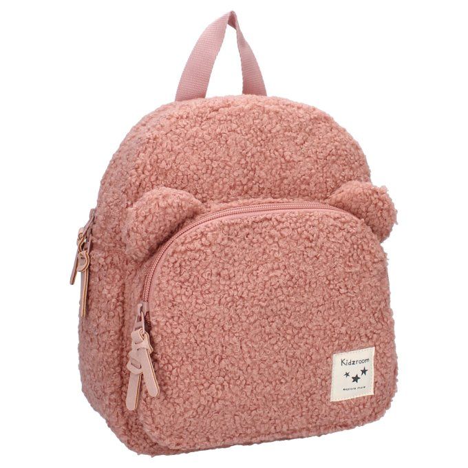 Sac à dos enfant Kidzroom ourson bouclette rose
