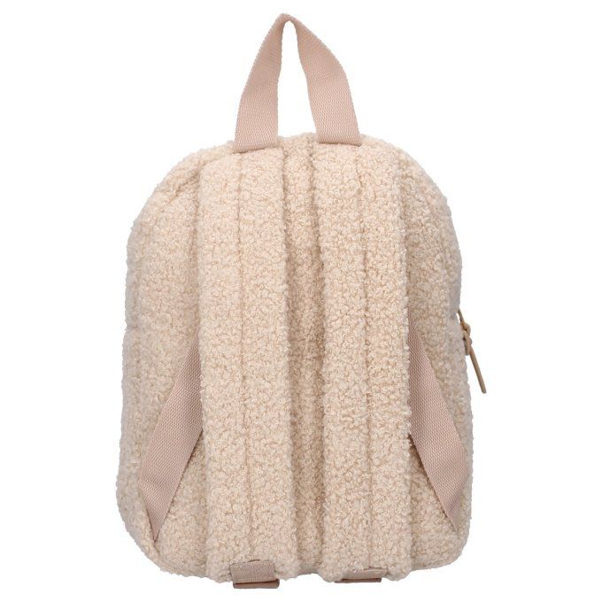 Sac à dos enfant Kidzroom lapin brodé bouclette beige
