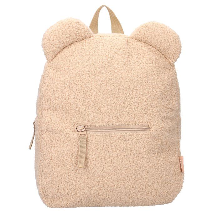 Sac à dos enfant Kidzroom ourson bouclette beige