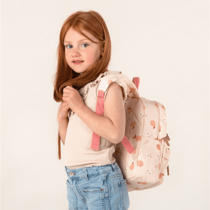 Sac à dos enfant Kidzroom Fruits et Fleurs rose