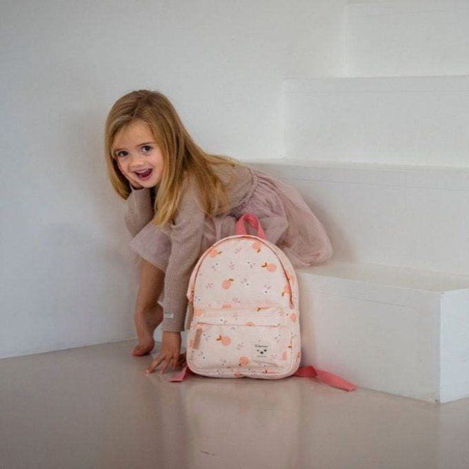 Sac à dos enfant Kidzroom Fruits et Fleurs rose