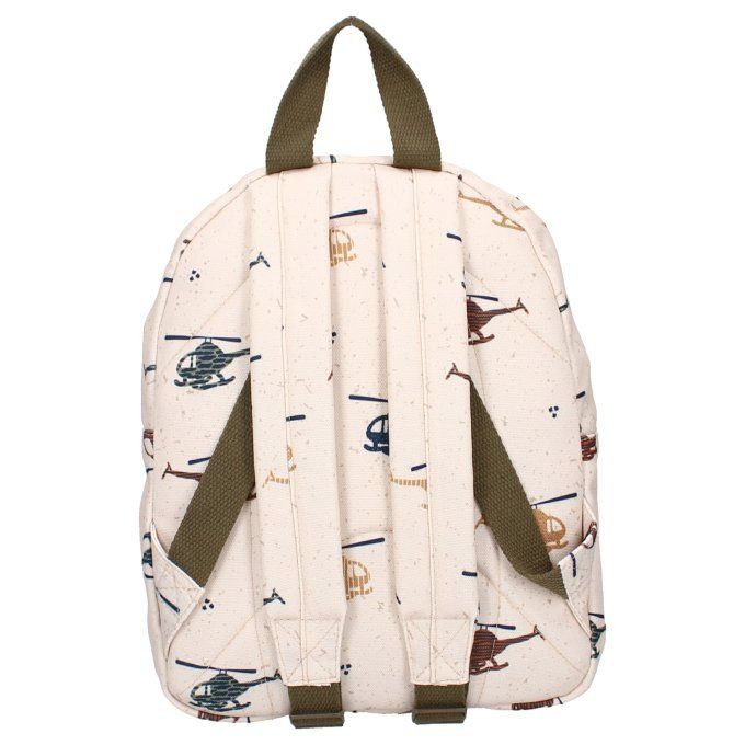 Sac à dos enfant Kidzroom Hélicoptères beige