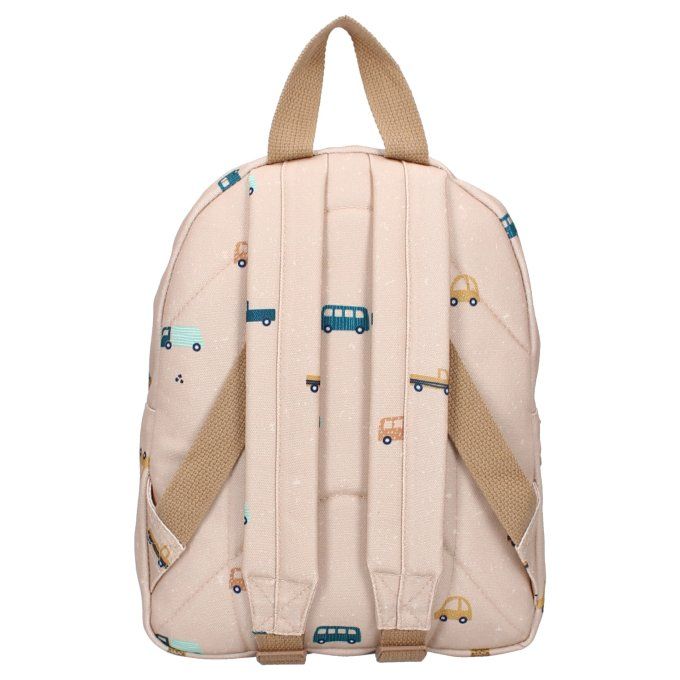 Sac à dos enfant Kidzroom voitures beige