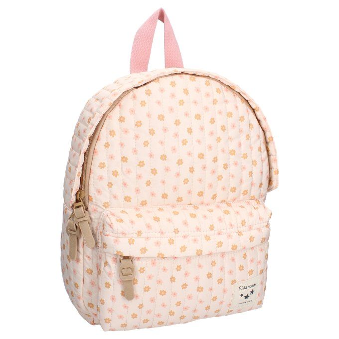 Sac à dos enfant matelassé Kidzroom Petites Fleurs rose