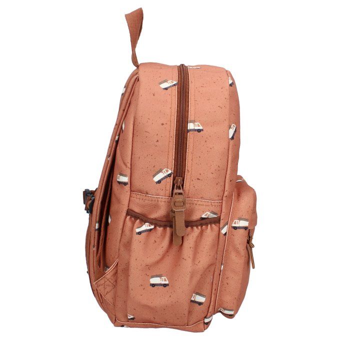 Sac à dos enfant Kidzroom Camions terracotta marron