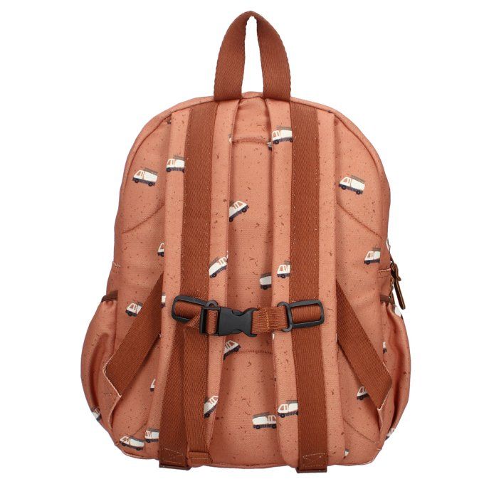 Sac à dos enfant Kidzroom Camions terracotta marron