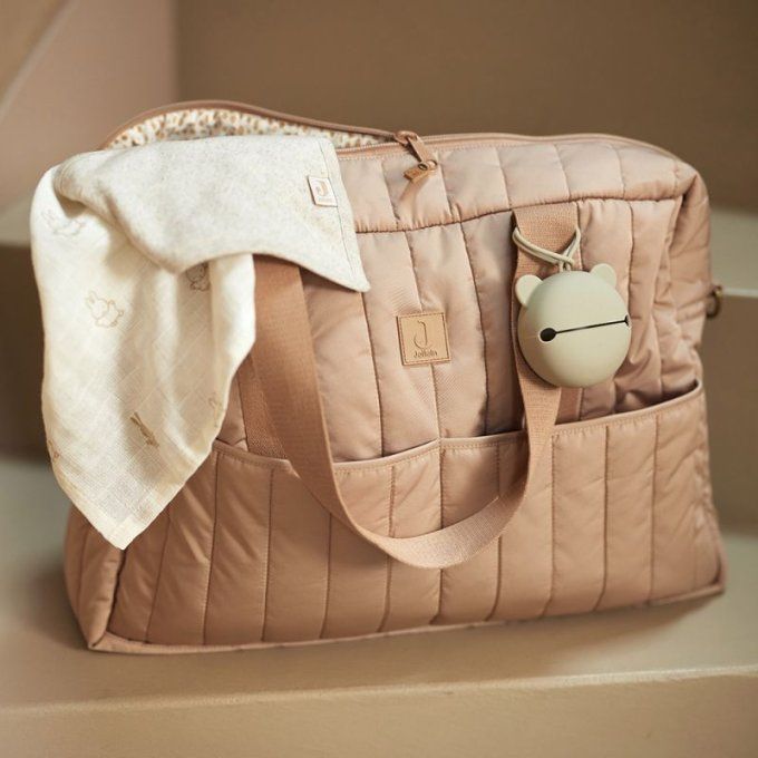 Sac à langer matelassé Jollein Puffed Moos biscuit 