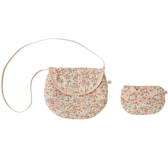 Sac bandoulière+porte-monnaie fillette BB&CO liberty