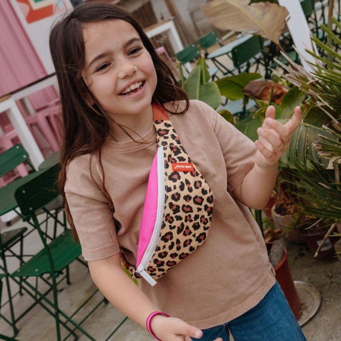 Sac banane tendance pour enfant Hello Hossy léopard 7