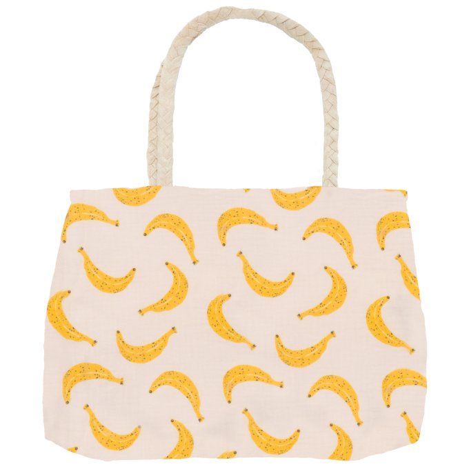 Sac cabas multifonction Mom bag coton BB&CO banane
