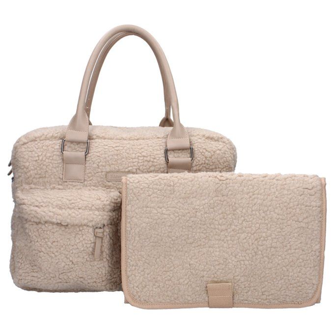 Sac à langer sherpa Kidzroom beige