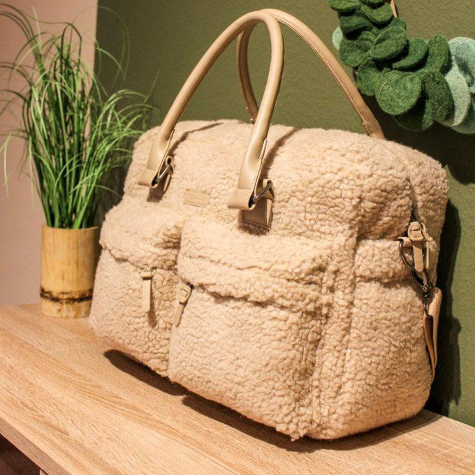 Sac à langer sherpa Kidzroom beige