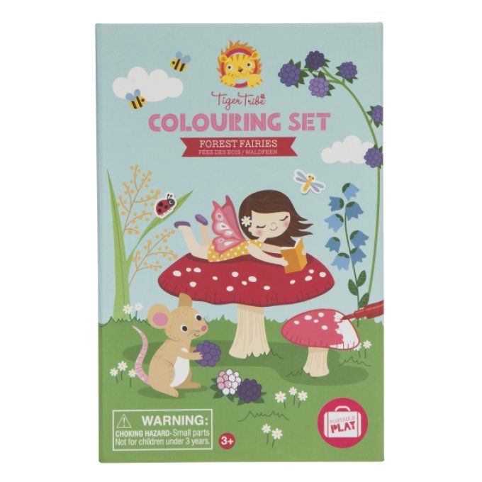 Set de coloriage enfant fées des bois Tiger Tribe