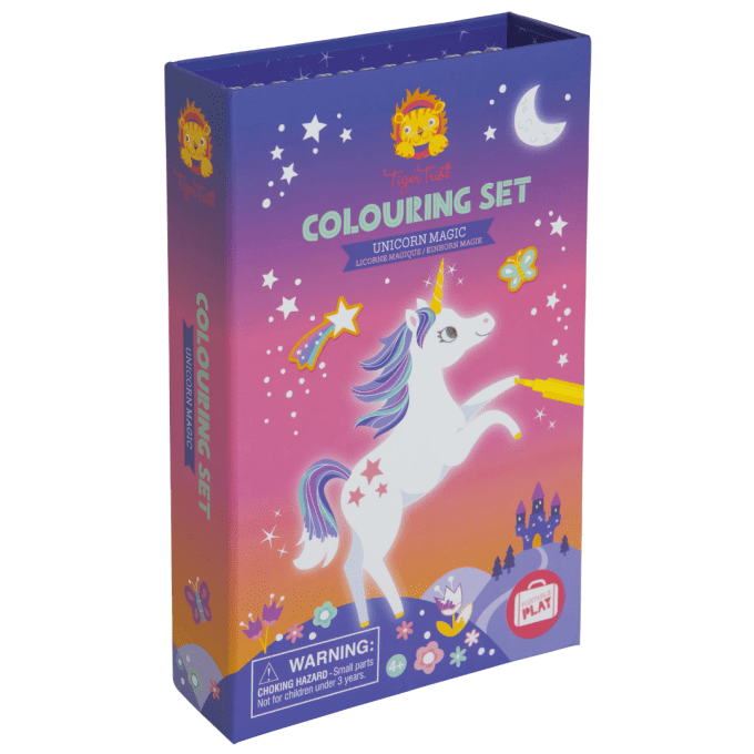 Set de coloriage enfant licorne magique Tiger Tribe