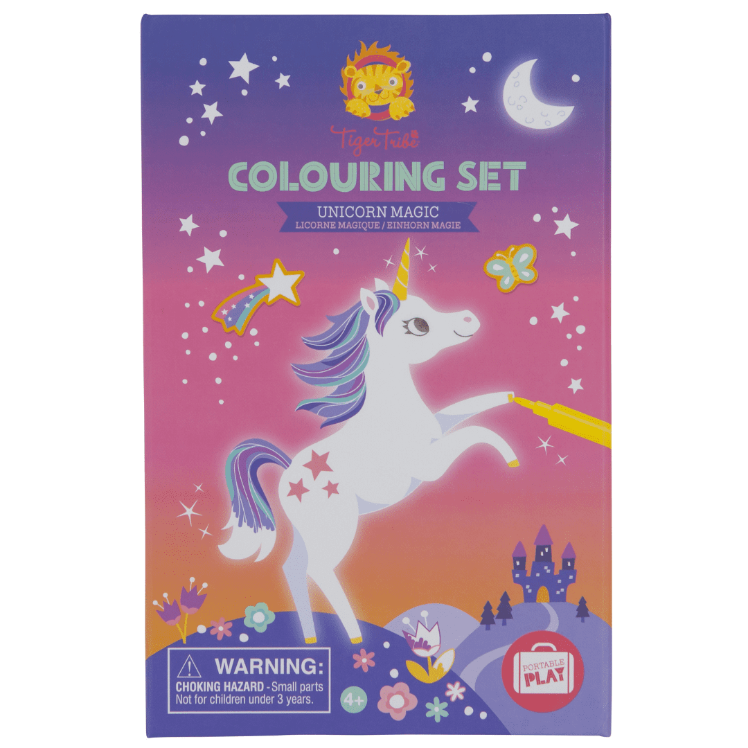 Set de coloriage enfant licorne magique Tiger Tribe