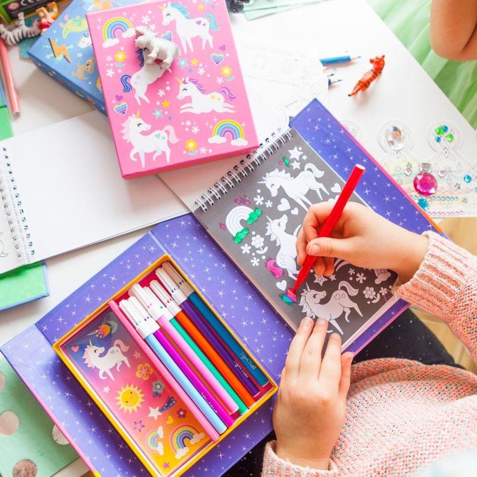 Set de coloriage enfant licorne magique Tiger Tribe