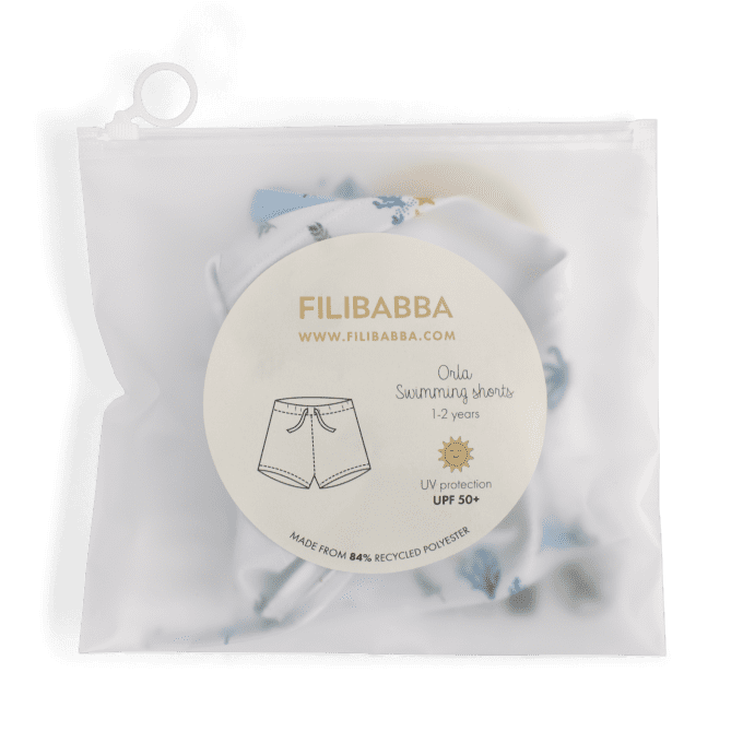 Short de bain anti-UV enfant Orla Filibabba Baleines