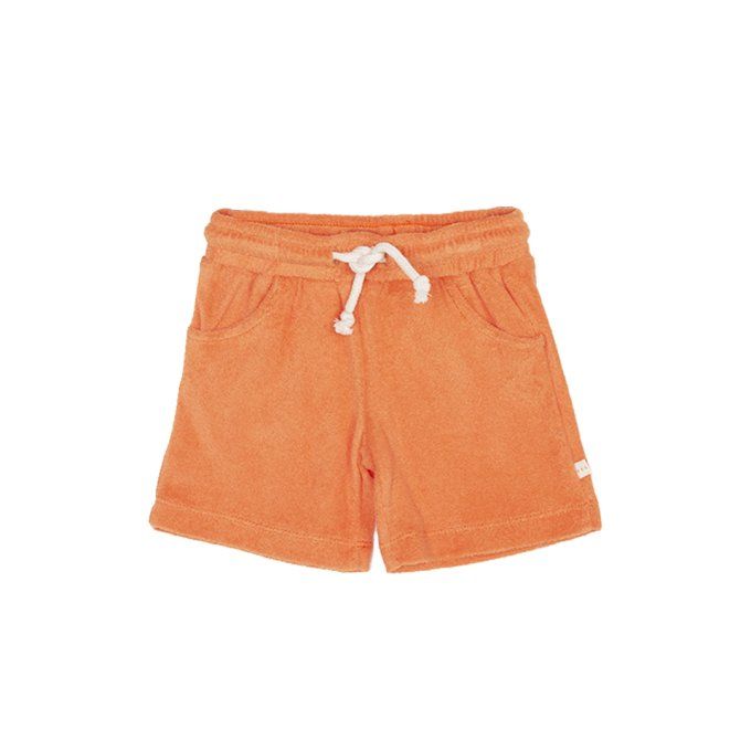 Short en éponge garçon Simon L.P.C. safran orange