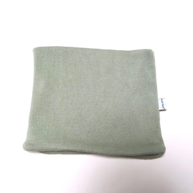 Snood coton bio Poule Party vert