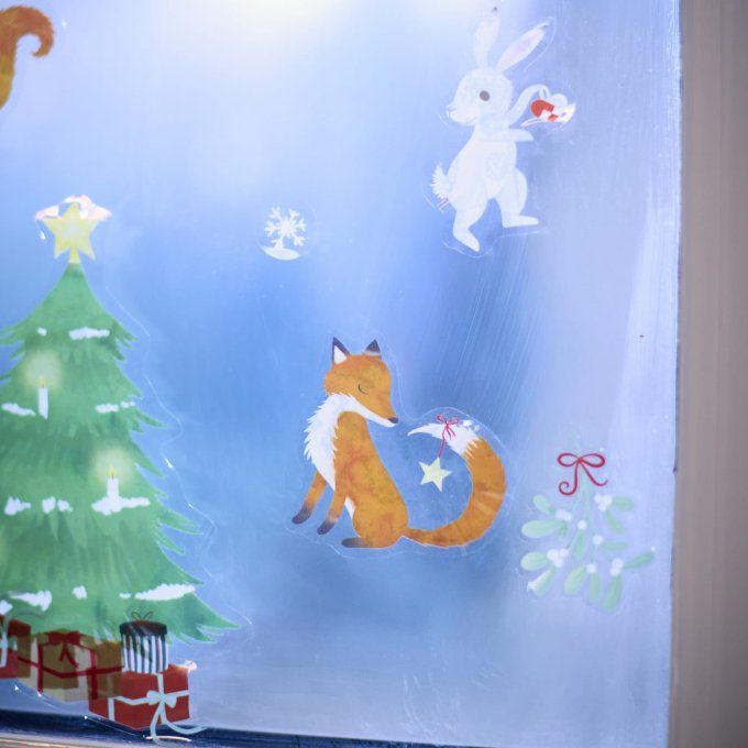 Stickers déco vitre Filibabba Merveilleux hiver Noël
