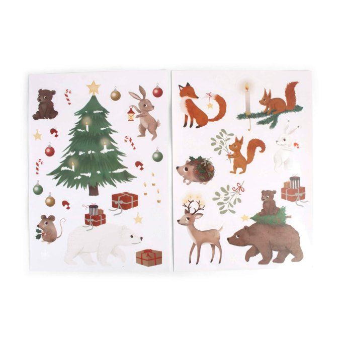 Stickers déco vitre Filibabba Merveilleux hiver Noël