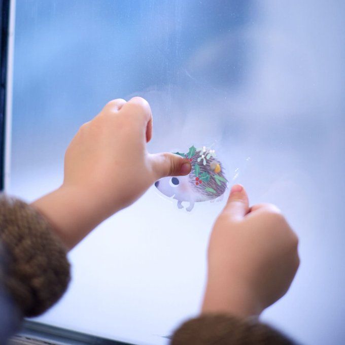 Stickers déco vitre Filibabba Merveilleux hiver Noël